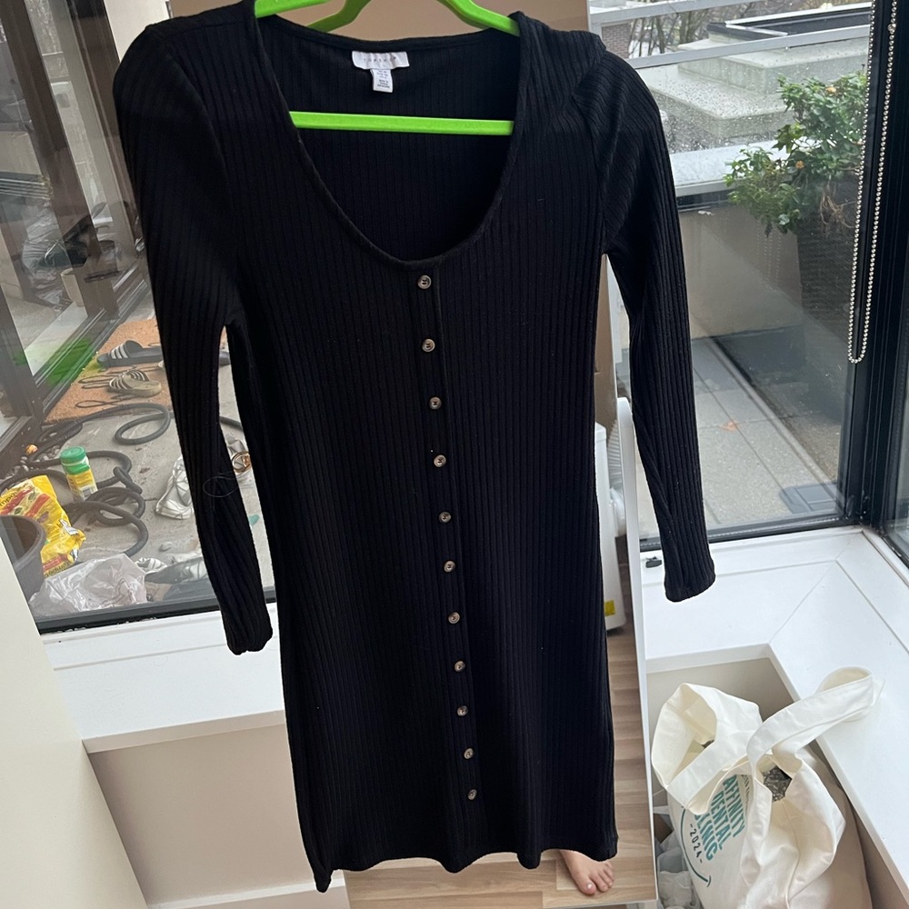 Top shop black sweater dress